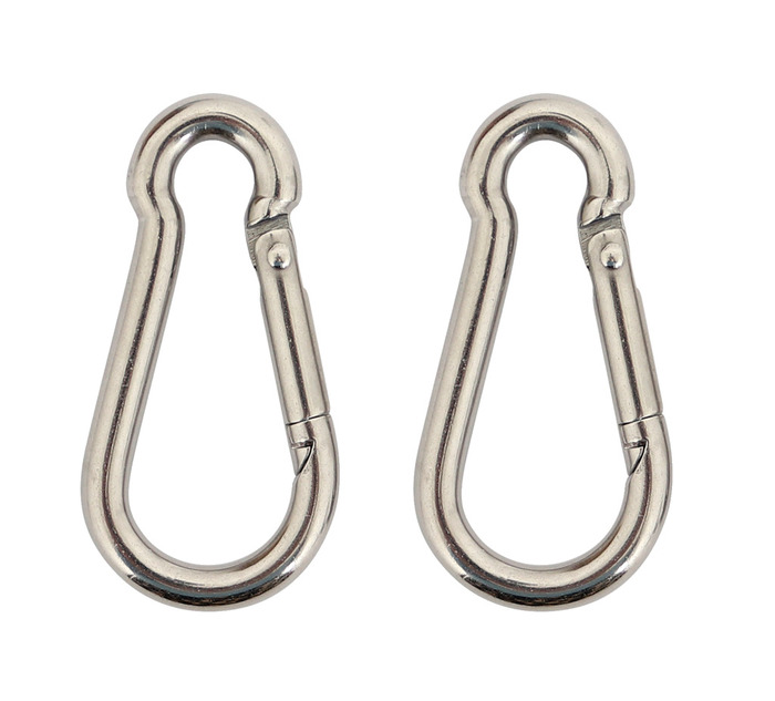 Karabinkrok Ø8 x 80 mm 2 stk.